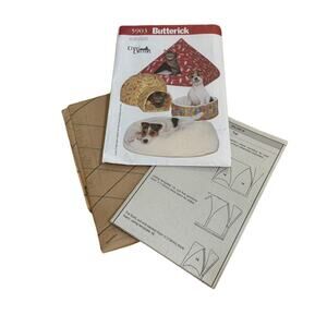 Butterick Sewing Pattern 5903 Cozy Critters 4 Types of Beds for Cats/Dogs UNCUT